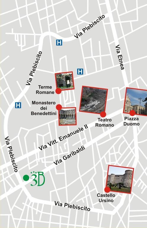 Le 3 B Bed & Breakfast Catania Bagian luar foto